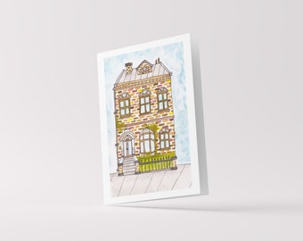 Carte d’aquarelle Brick House