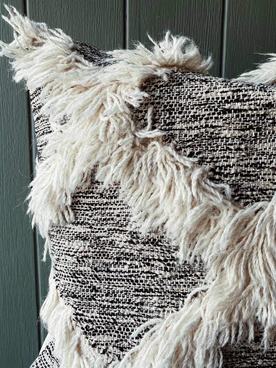 Diamond Fringe Pillow Cover Boho Decorative Pillows Etsy