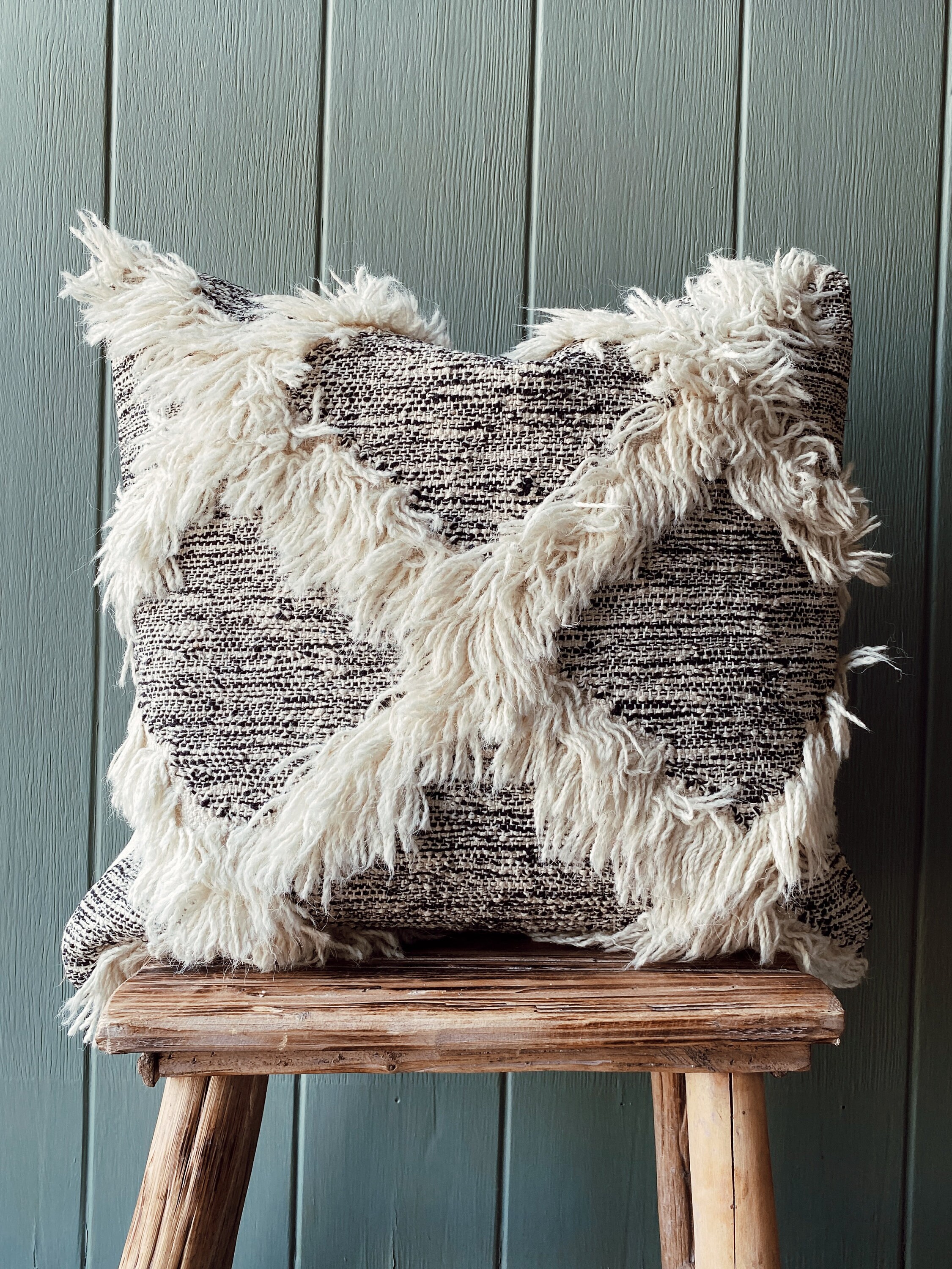 Diamond Fringe Pillow Cover Boho Decorative Pillows Etsy