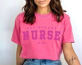 Registered Nurse Shirt, Comfort Colors Shirt, RN Graduation Gifts, RN Shirt, New Nurse Gifts, Nurse Graduation Gifts, Registered Nurse