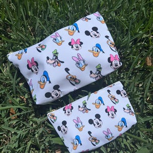 Mickey and Friends Park Essentials Bag, Disney Character Bag, Classic Disney Makeup Bag, Cute Disney Pouch