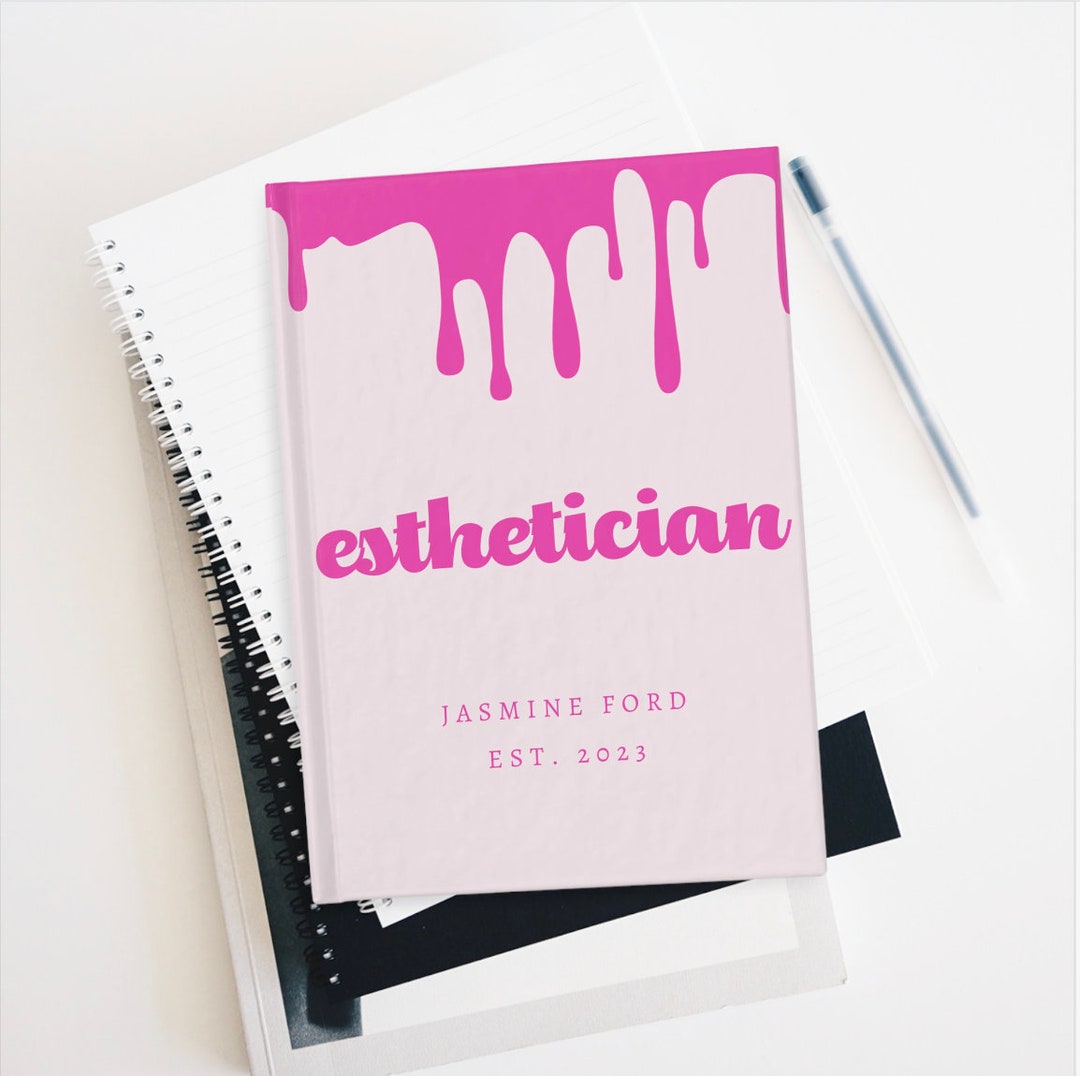 Esthetician Gift, Personalized Esthetician Notebook, Skin Care Notebook