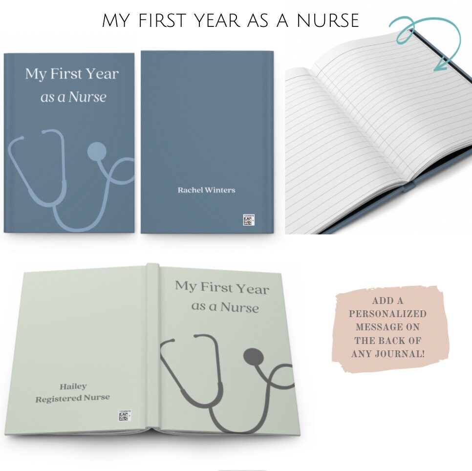 Personalized Nurse Gift My First Year As A Nurse Journal - Etsy