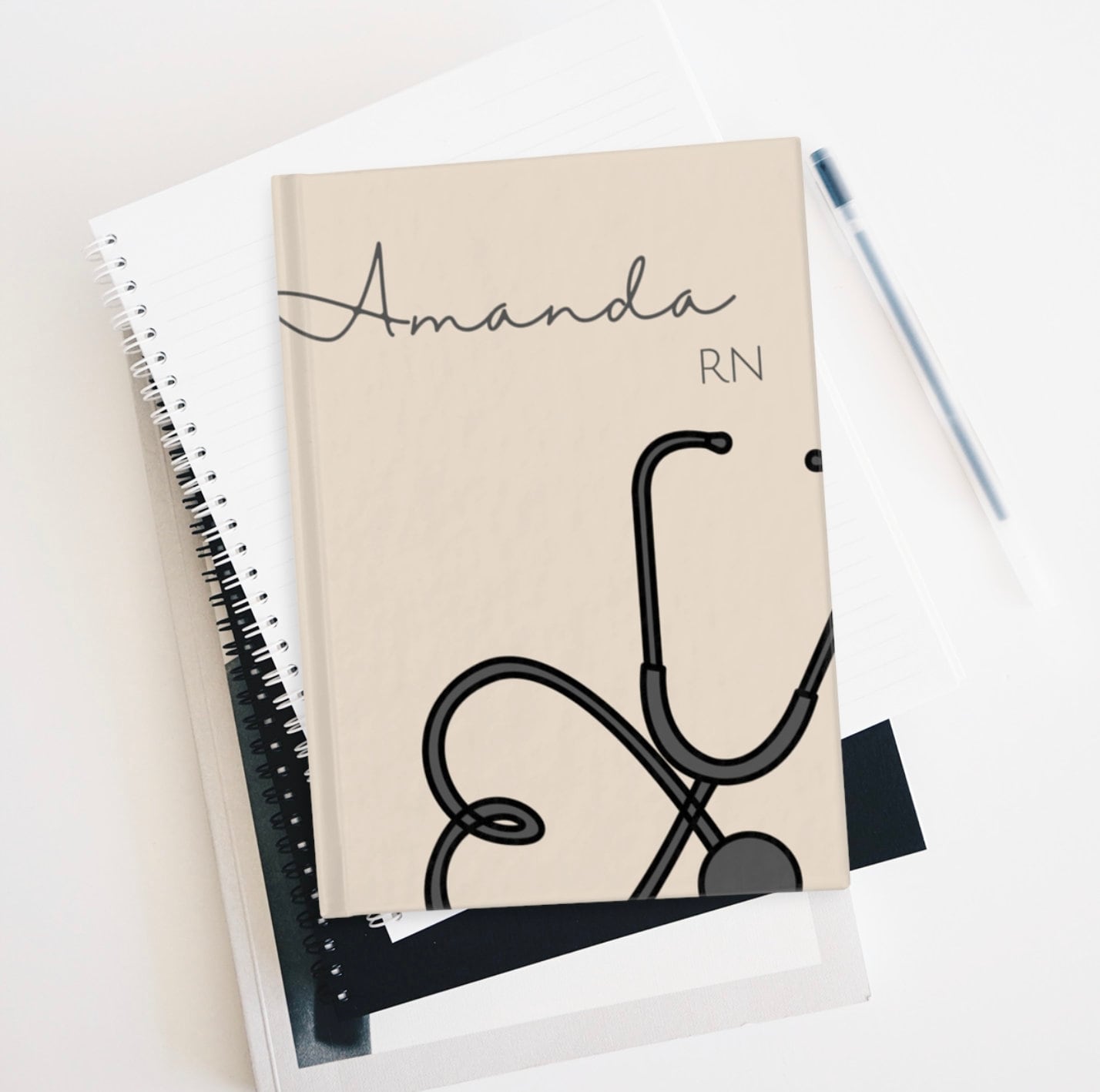 Nurse Graduation Gift 2024, Personalized Nurse Notebook/ Journal, Personalized RN, MD, lpn Notebook, Healthcare Gift, Graduation Gift