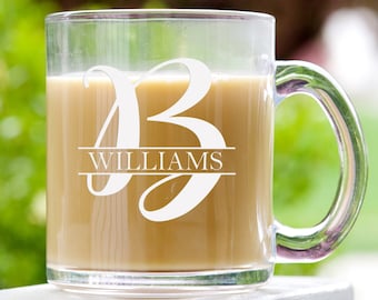 Personalized Coffee Mug , Birthday Gift for Her, Gift For Mom, Custom Glass
