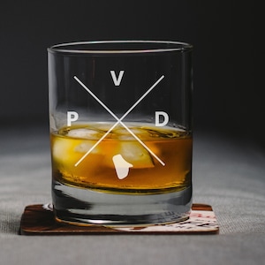 Providence Rhode Island Whiskey Glass, Providence Rocks Glass, Providence Gift, Providence Rhode Island, PVD Providence Glass