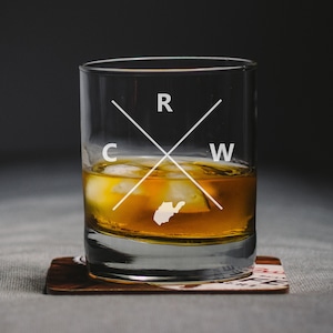 Charleston West Virginia Whiskey Glass, Charleston Rocks Glass, Charleston Gift, Charleston West Virginia, CRW Charleston Glass