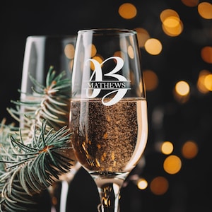 Personalized Champagne Glass, Custom Engraved Glass, Champagne Flute Glass, Toasting Glass For Celebration, Valentine's Day Gift
