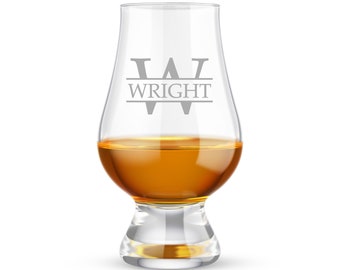 Glencairn Whiskey Glass , Personalized Engraved Whiskey Glass, Etched Whiskey Glass For Him, Custom Logo Glass