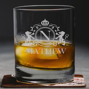 Personalized Etched Engraved Best Man Gift, Dad Birthday Gift, Groomsman Gift, Gift for Boyfriend, Gift for Him, Husband Gift, Whiskey Glass