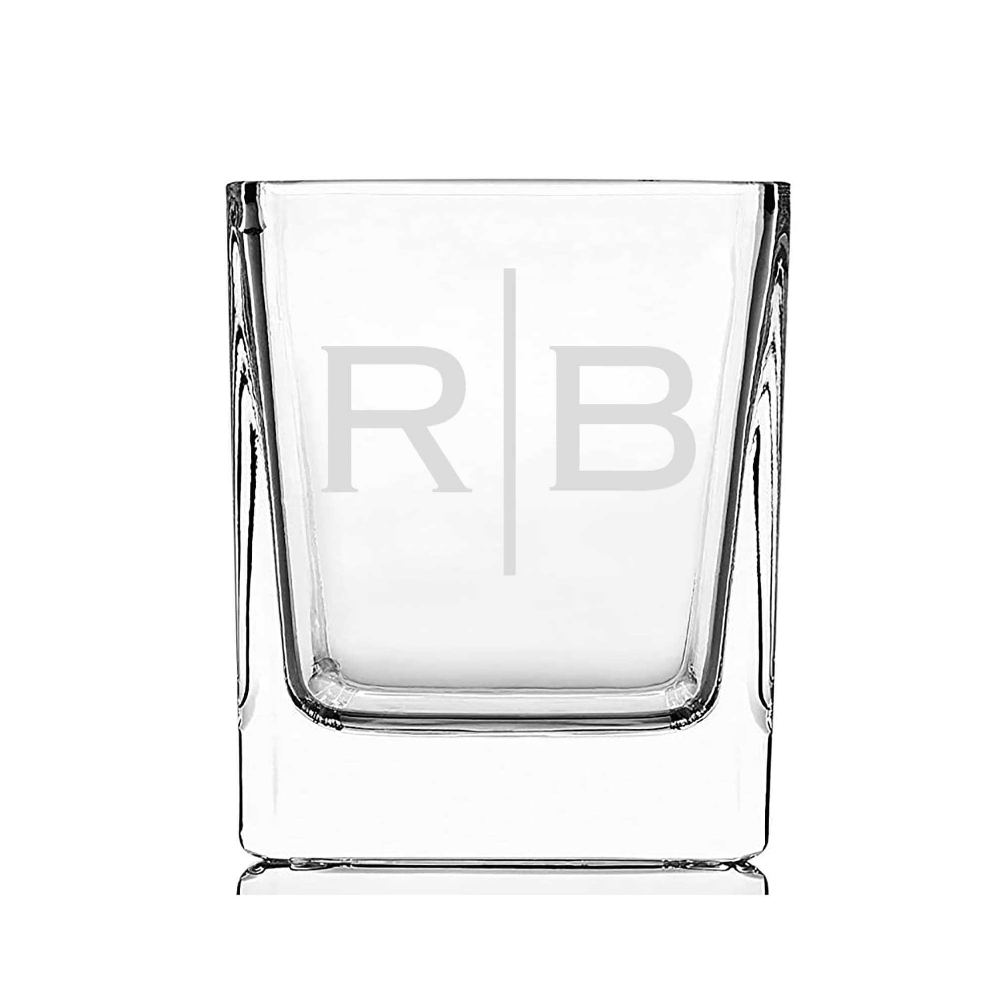 Etched Monogram Shot Glass
