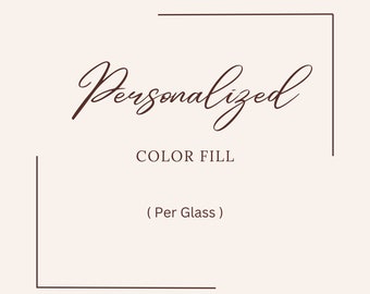 Personalización Grabado Color Relleno