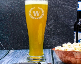 Personalized Beer Glass, Custom Pint Glass, Engraved Beer Glasses, Etched Beer Glass, Groomsman Gift, Beer Lover Gift, Boyfriend Gift