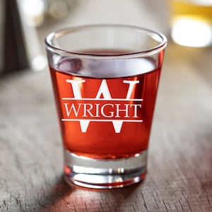 Personalized Shot Glass, Custom Shot Glass, Engraved Shot Glass, Etched Shot Glass, Initials Shot Glass, Best Man Party Shot Glass,