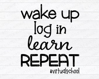Virtual Learning Svg Etsy