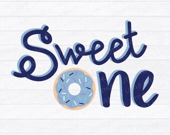 Donut Birthday SVG | Sweet One SVG | Blue | Donut Cut File | First Birthday | Donut Birthday | Donut SVG | Donut Design | svg | png |