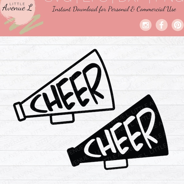 Cheer SVG | Cheerleader SVG | Megaphone SVG | Cheer Megaphone svg | Cheer png | Cheer | Cheerleader | Cheer Coach