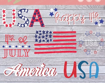 America svg Bundle | 4th of July svg Bundle | Stars and stripes svg | Patriotic svg | USA | Red White and Blue | Digital Download ONLY