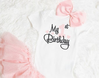 My First Birthday svg | Birthday Cut File | Birthday svg | 1st Birthday svg | Birthday Girl | One Year Old | DIGITAL DOWNLOAD ONLY