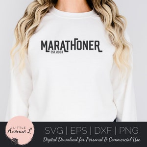 Marathoner SVG | Marathon SVG | Runner SVG | Marathon Shirt Design | Half Marathon Gift | Marathon Sticker Design | 26.2 miles