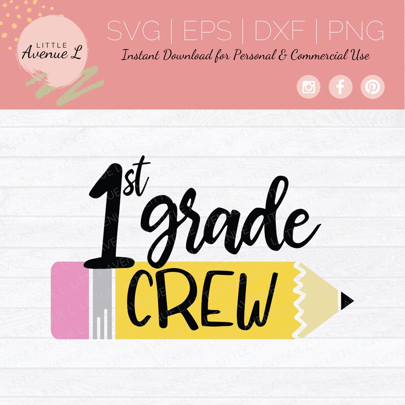 First Grade Crew 1st Grade Crew SVG | First Grade SVG | First Grade Cut File | 1st Grade ...