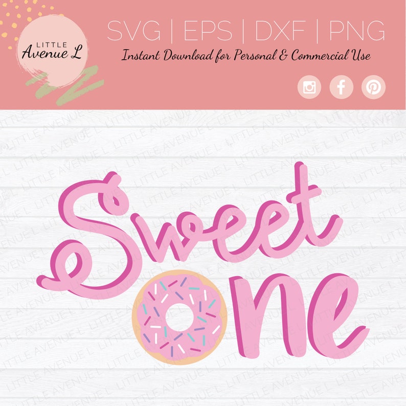Download Donut Birthday SVG Sweet One SVG Donut Cut File First | Etsy