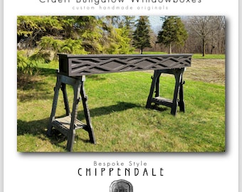 Bespoke Farmhouse Style Windowbox – Chippendale - Large Two Piece Unit