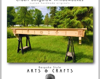 Bespoke Bungalow Style Windowbox – Arts & Crafts - Large Two Piece Unit