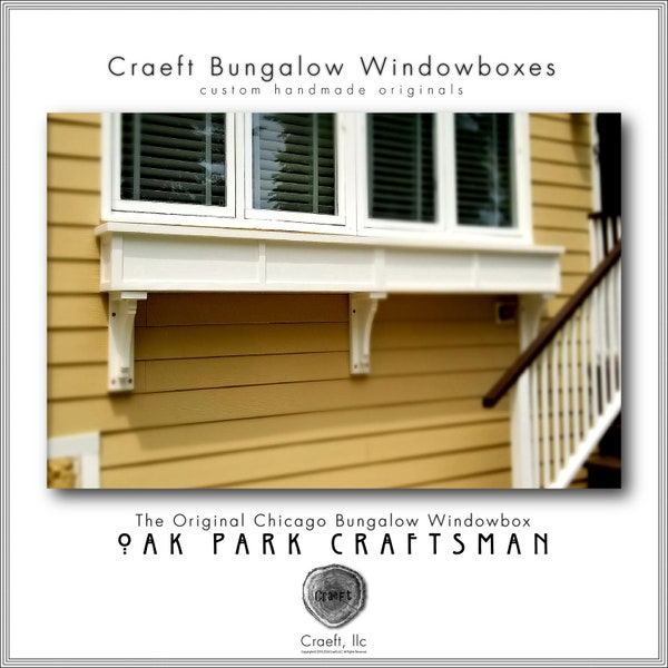 Chicago Bungalow Style Windowbox – Oak Park Craftsman with Corbels