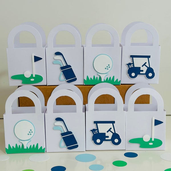 Golf Goodie Bags, Golf Party Favor Bags, Hole in One Birthday, Golf Birthday Theme Decoration