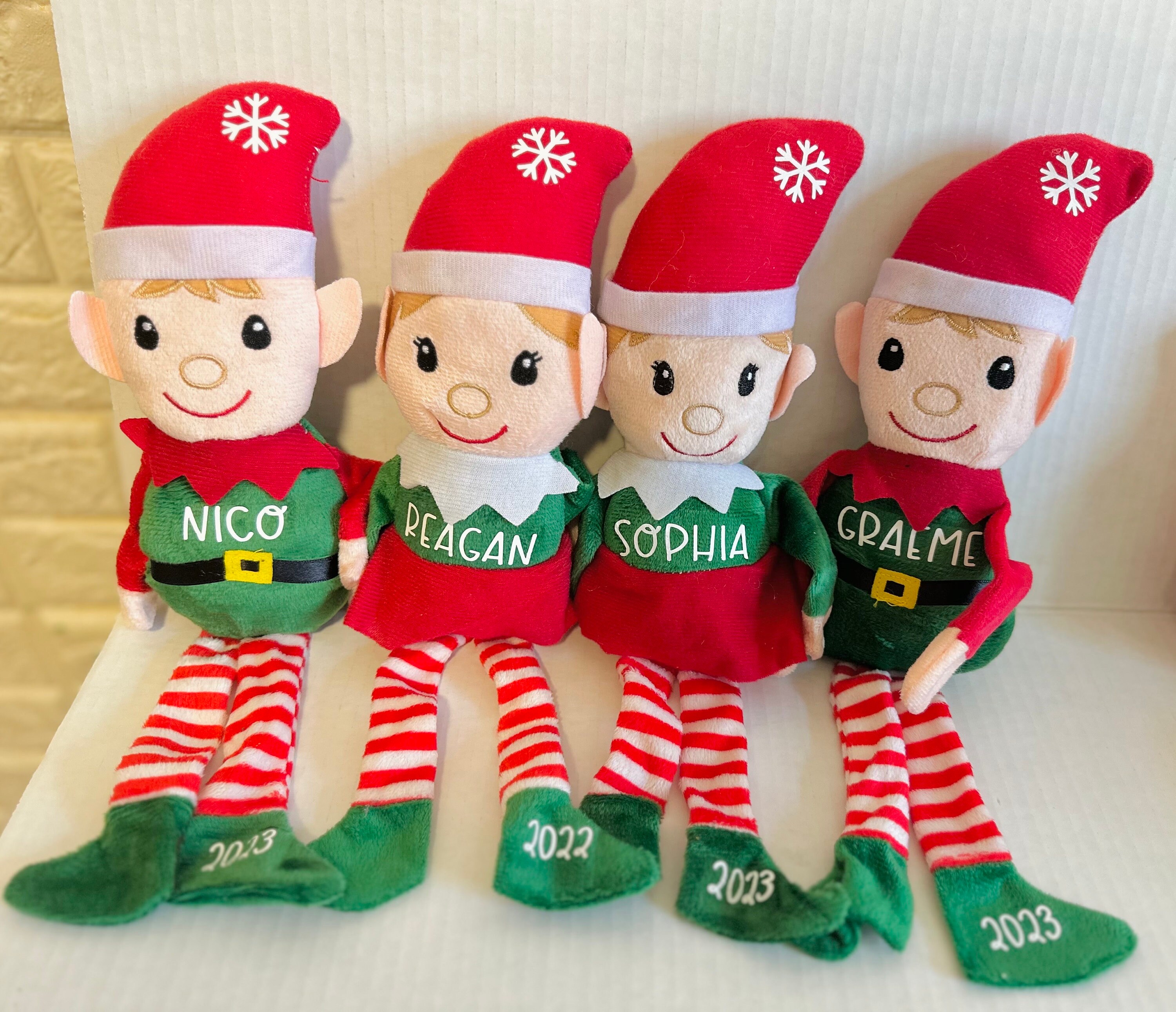 Personalized Christmas Plush Elf christmas Gifts for Kids Family Friends Coworkers Etsy