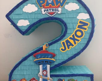 Paw Paw piñata, Number 2 piñata, Number Piñata, Character Theme piñata