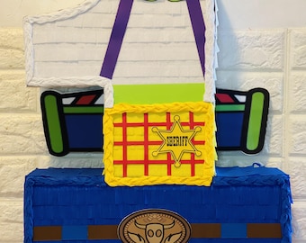 Number 1 Pinata, Custom Number Pinata, woody and lightyear pinata
