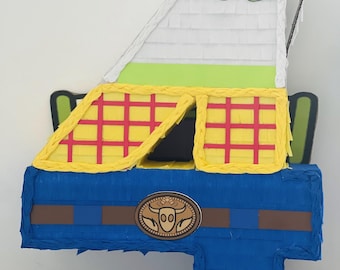 Number 4 Pinata, Custom Number Pinata, woody and lightyear pinata