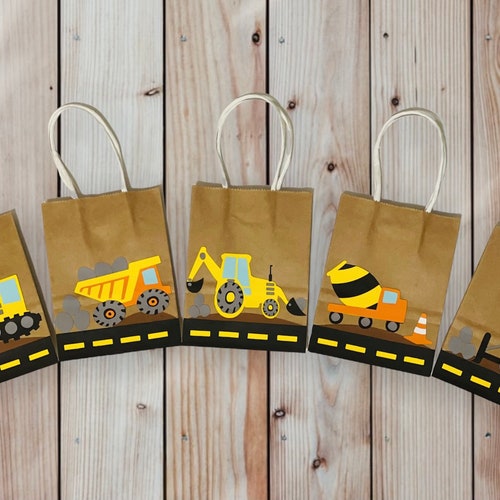 Construction Birthday Party Construction Goodie Bags Etsy