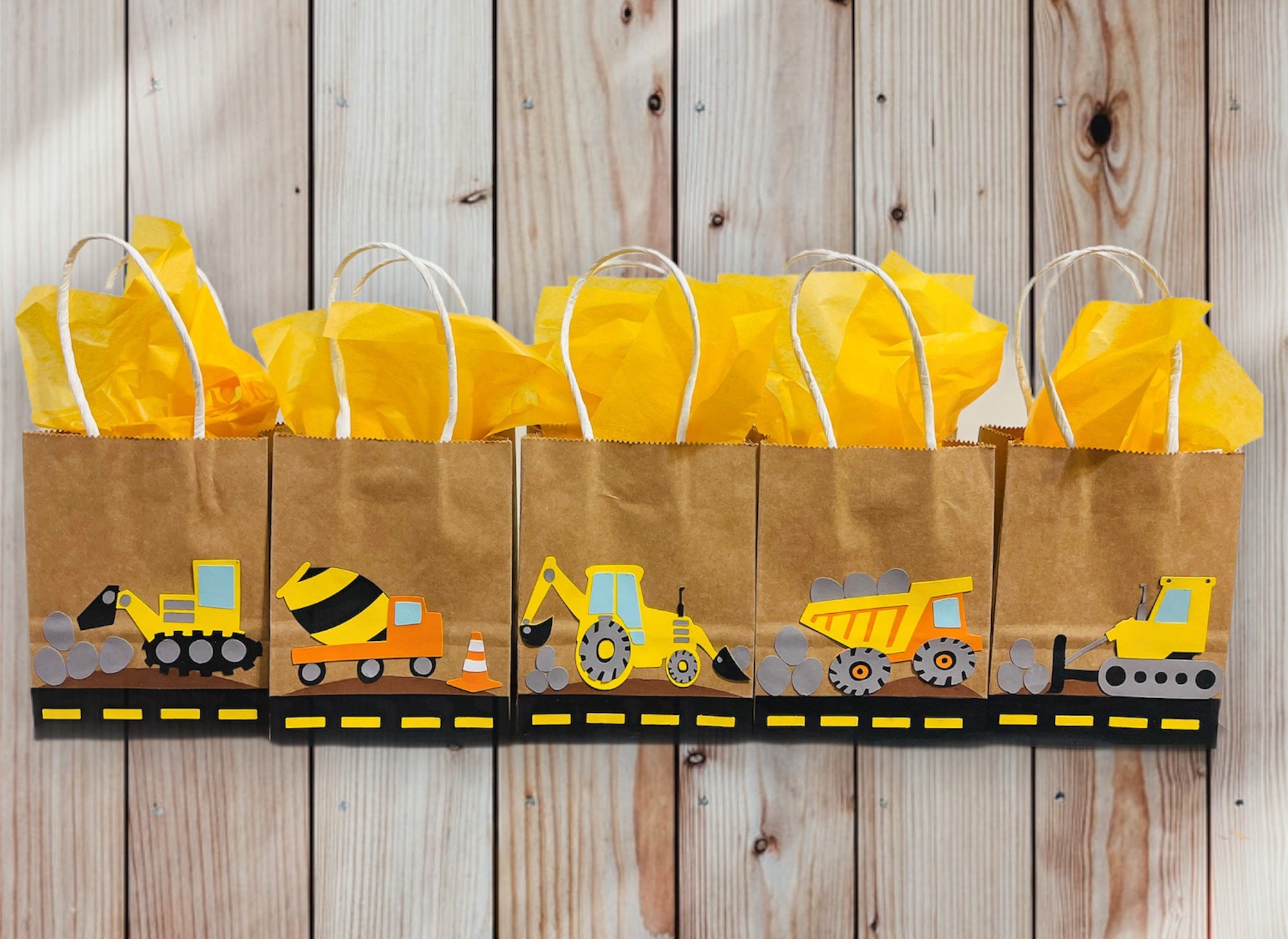 Construction Birthday Party Construction Goodie Bags - Etsy