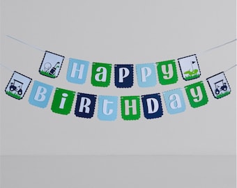 Hole in One First Birthday, Hole in One Birthday Banner, Golf Happy Birthday Banner
