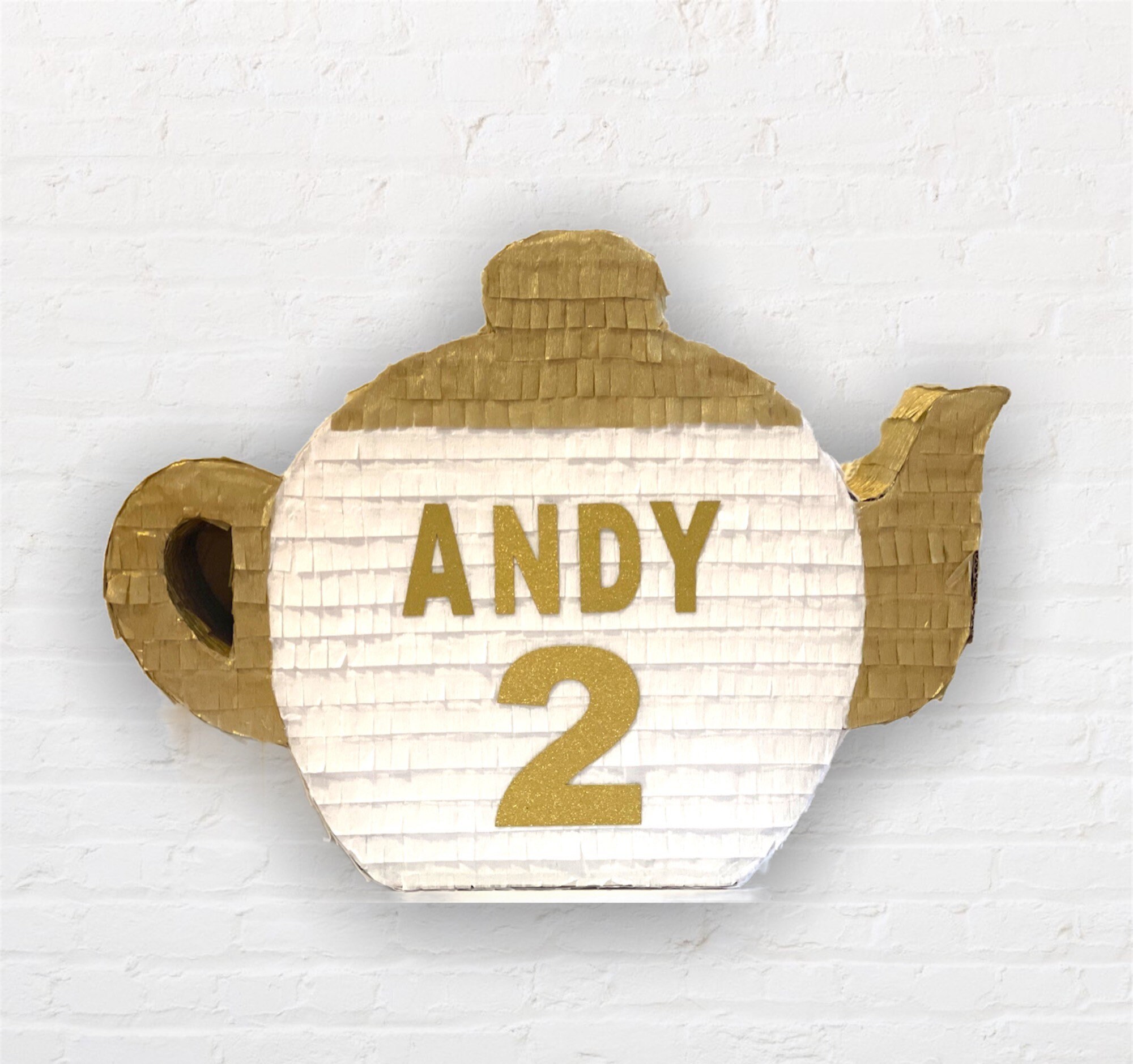 Pinata Pot Tea Pot Pinata Birthday Pinata Custom Name and Number - Etsy