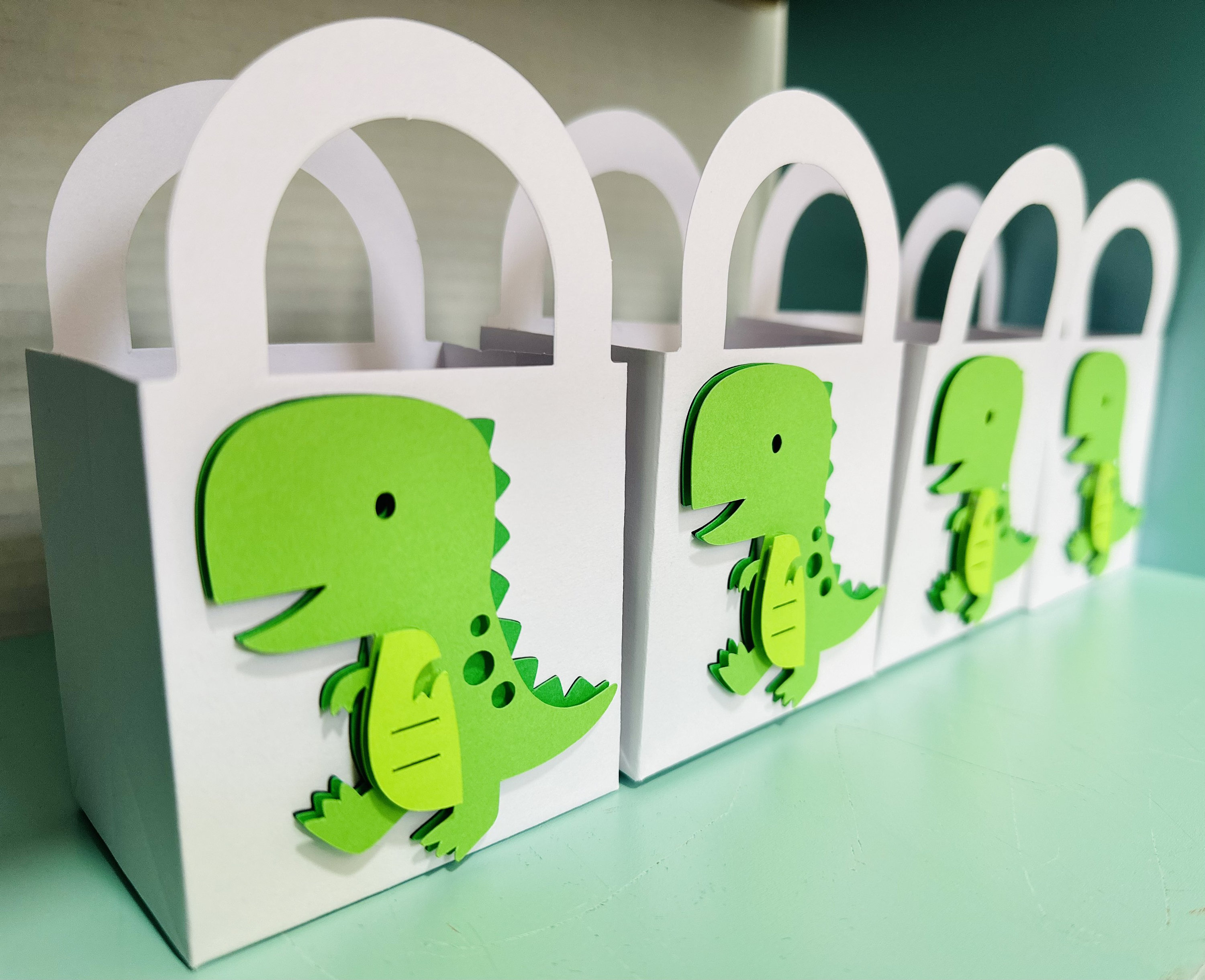 6 3D Dinosaur Treat Bags Dinosaur Goodie Bags Dinosaur Party Etsy