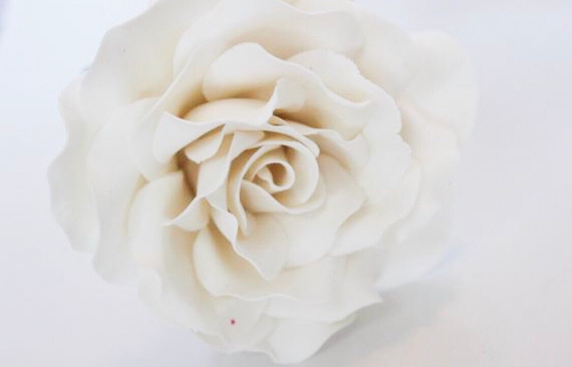 Stone Roses Cake Topper Edible Cake Topper Rose Fondant Cake Topper Sugar Rose White - Etsy