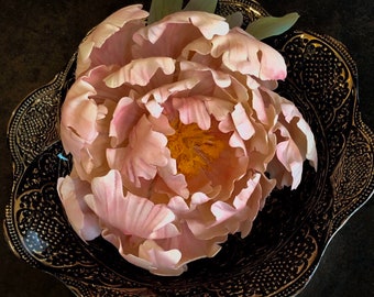 Edible Open Peony Flower Cake Topper Gumpaste Flower