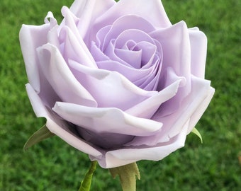 Pastel de rosa comestible topper violeta color rosa para pastel de cumpleaños o pastel de boda