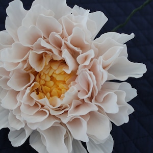 Dahlia Fondant Flowers Fondant Dahlias Gumpaste Flowers Cake Topper Wedding Decoration Edible Flowers pink color