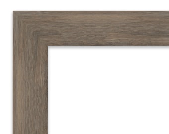 Hardwood Mocha Framed Beveled Mirror