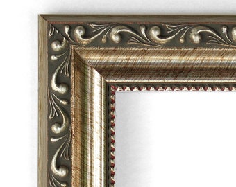 Parisian Silver Framed Beveled Mirror