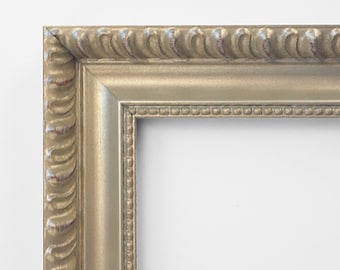 Champagne Teardrop Framed Beveled Mirror