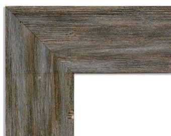 Fencepost Brown Framed Beveled Mirror