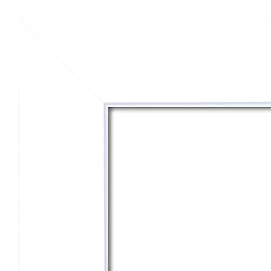 Corvino White Framed Beveled Mirror
