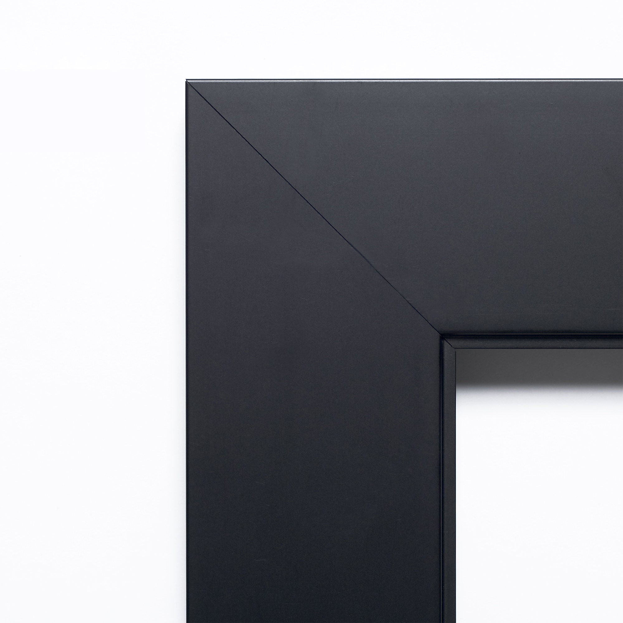 Corvino Black Framed Full-Length Floor Leaner Mirror