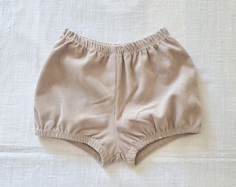 Baby Bloomers Corduroy Handmade Baby Shorts Gender Neutral Bubble Shorts Heirloom Picnic Clothing Soft Cotton Bloomers Baby Shower Gift